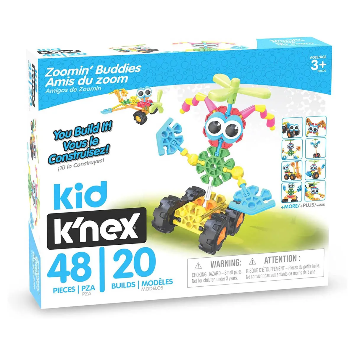 Kid K'nex Zoomin' Buddies 20 Model Building Set 1