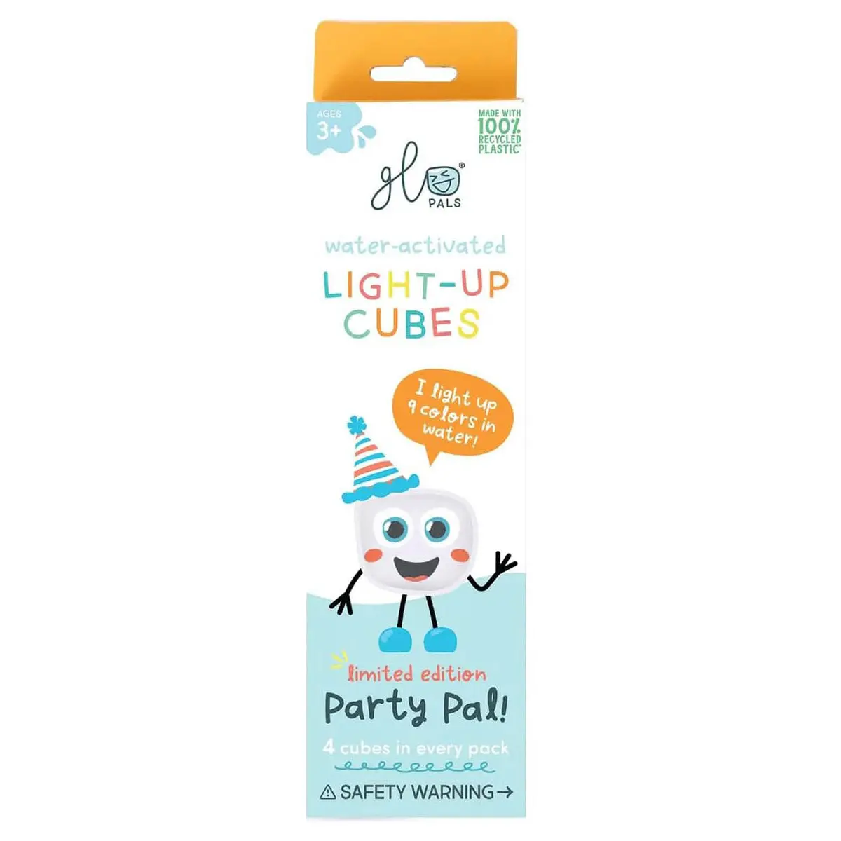 Glo-Pals Water-Activated Light-Up Cubes (4 Pack) 1