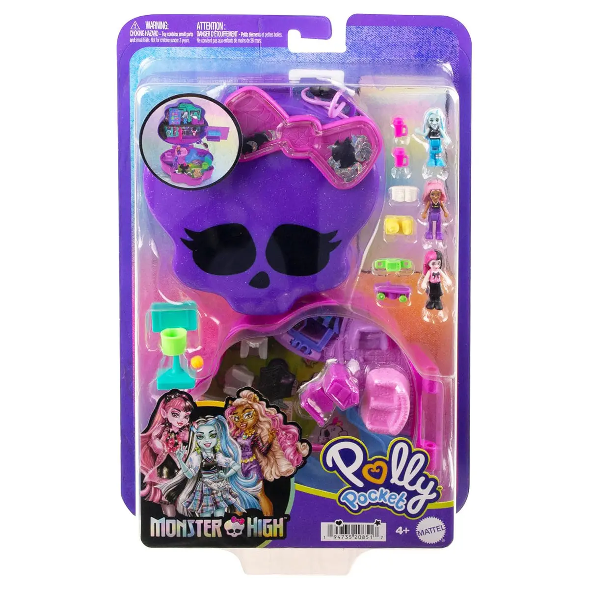 Polly Pocket Monster High Compact Playset 1