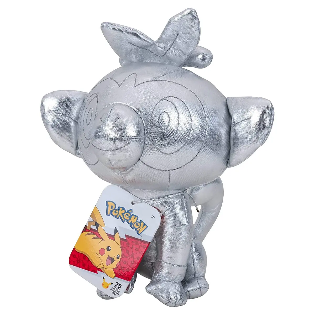 Pokémon 25 Years Silver Grookey 8" Plush 1