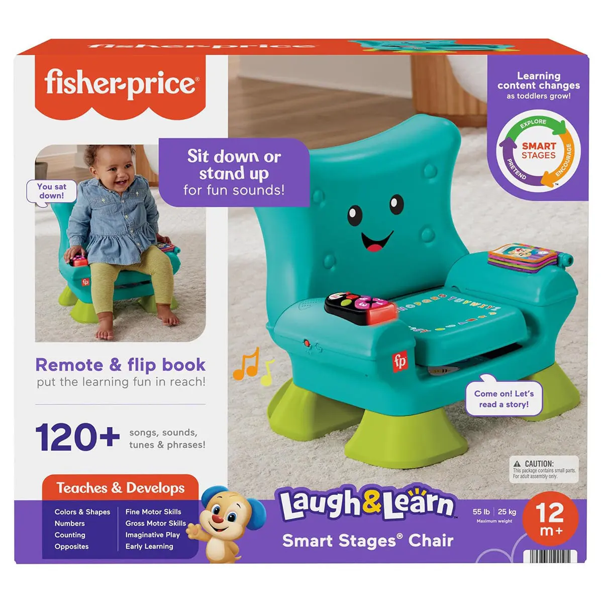 Fisher-Price Laugh & Learn Smart Stages Chair Green 1