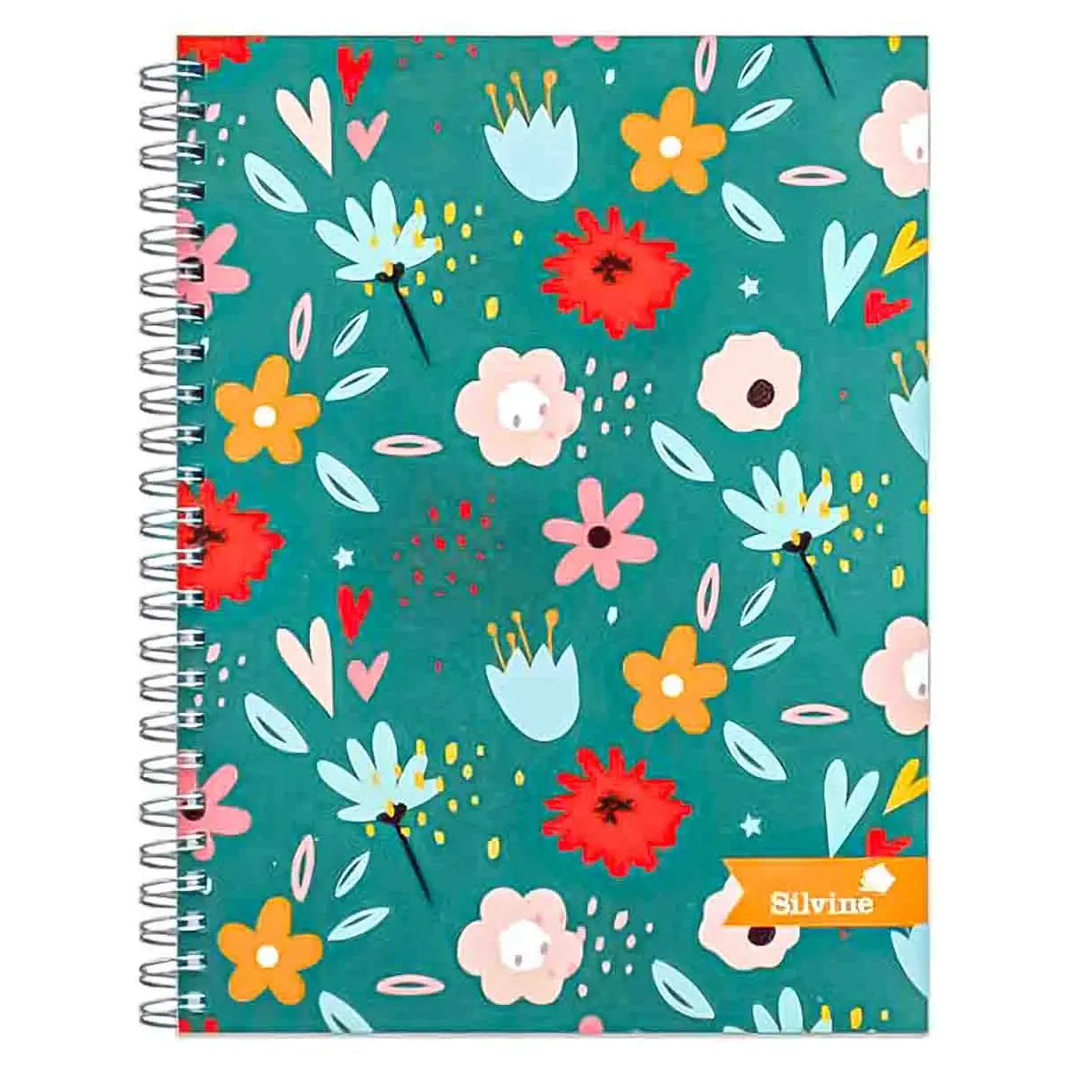 Silvine Marlene West 'Hearts And Flowers' A5 Notebook 160 Pages (Styles Vary) 1