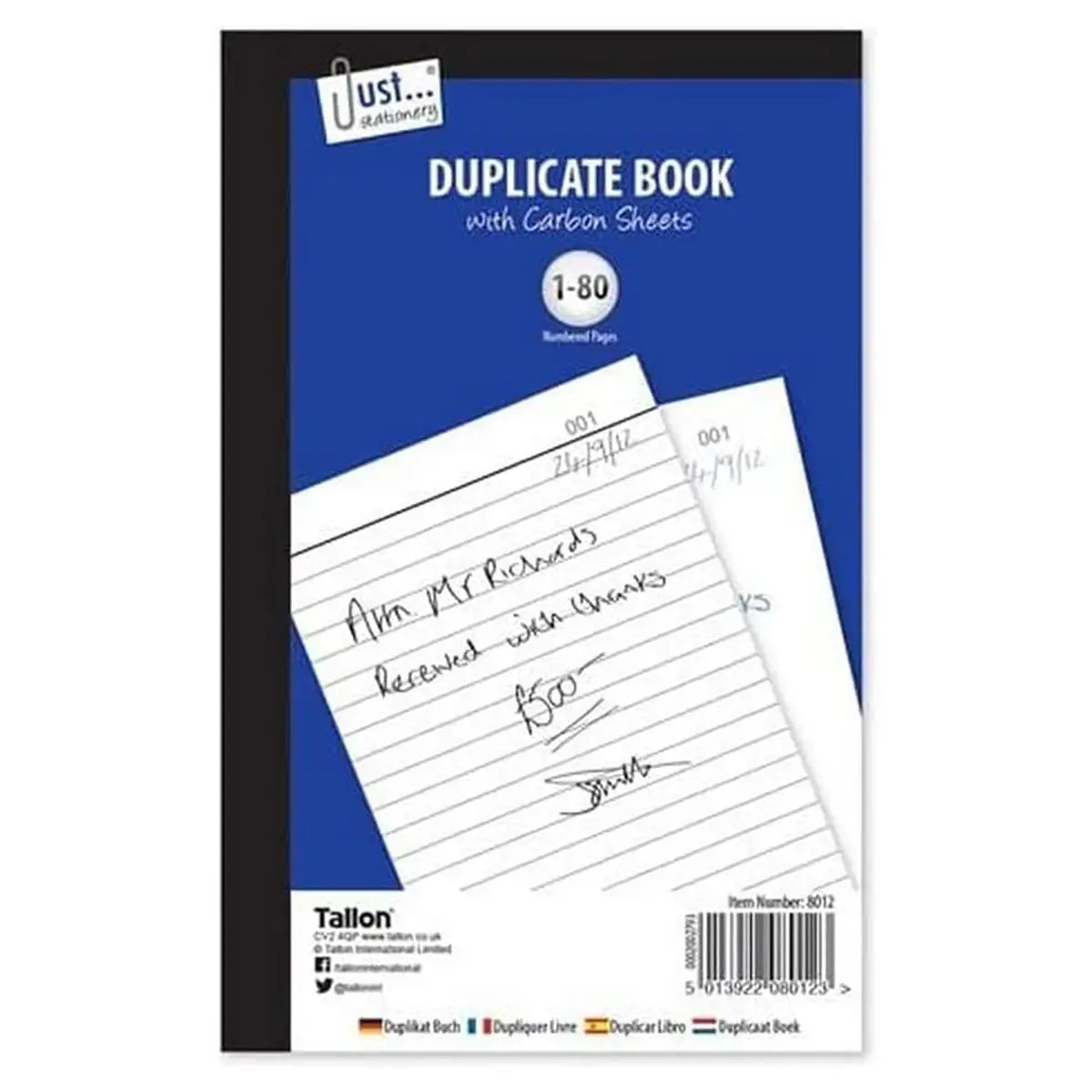 Duplicate Book - Full Size 80 Sets 1