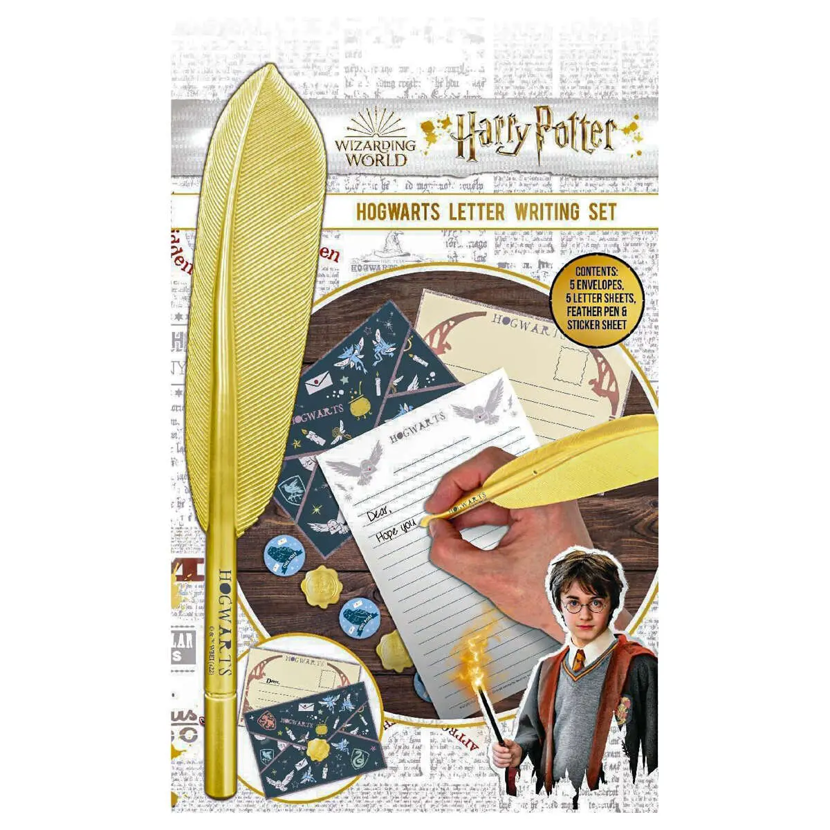 Harry Potter Letter Writing Set With Feather Pen 1