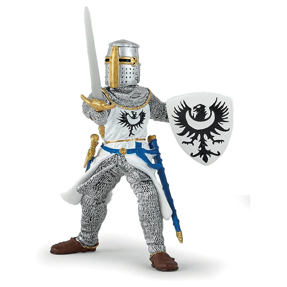 Papo White Knight With Sword Figure 1