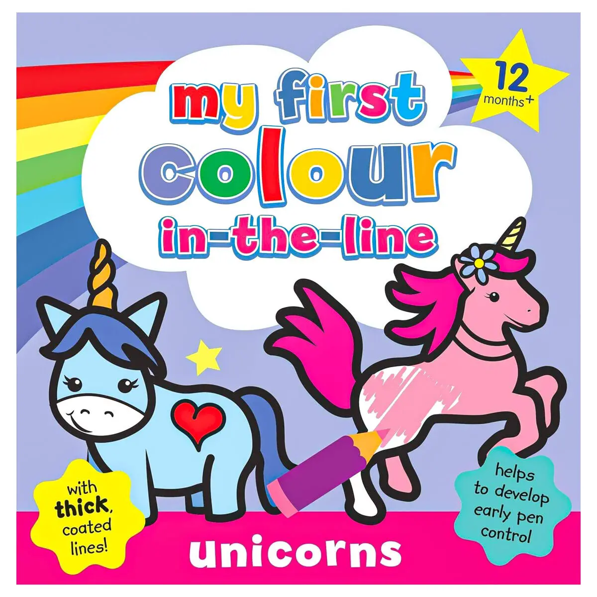 Alligator My First Colour-In-The-Line Unicorns Colouring Book 1