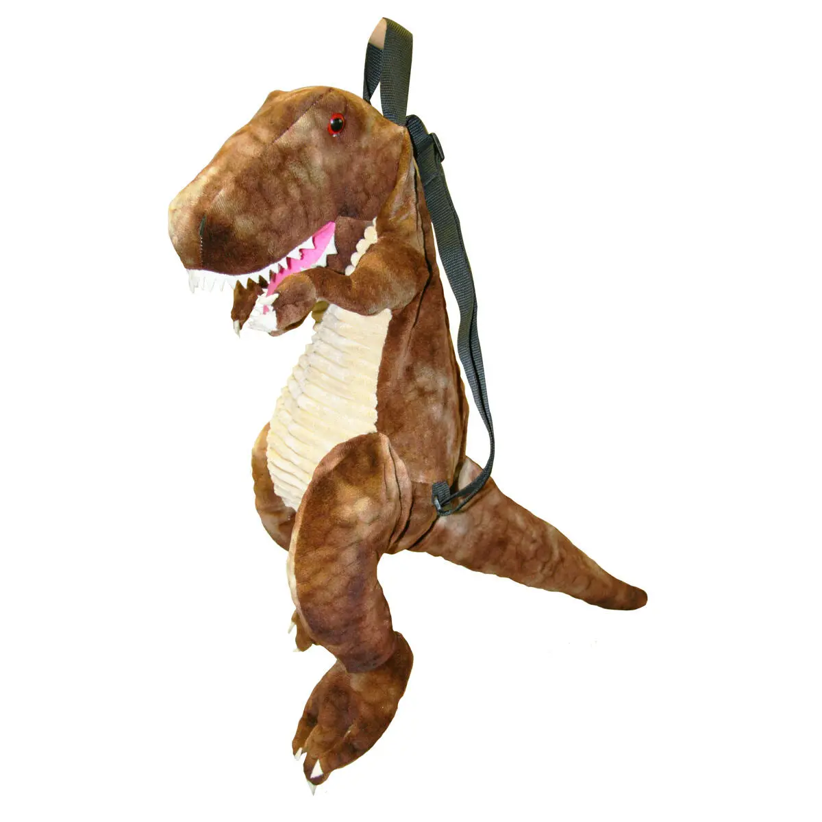 T-Rex Dinosaur Backpack Brown 1
