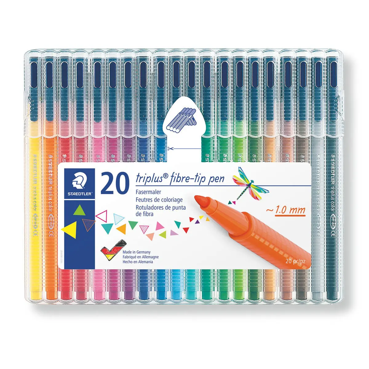 Staedtler Triplus Fibre-Tip Pens Pack Of 20 1
