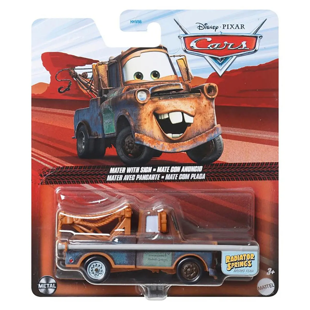 Cars Character Diecast Mater With Sign 1