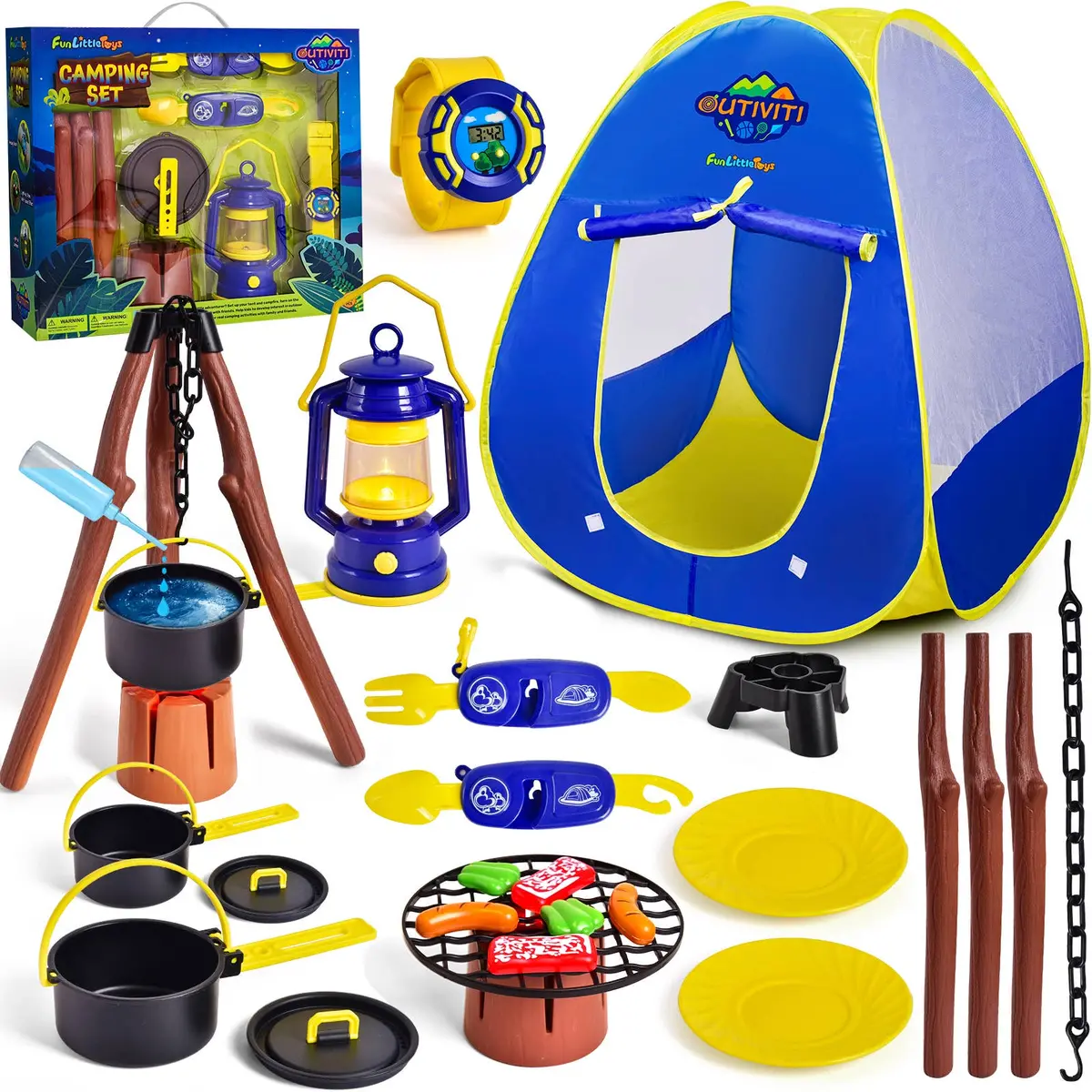 22 Pcs Camping Tent Set With Cooking Facilities 1