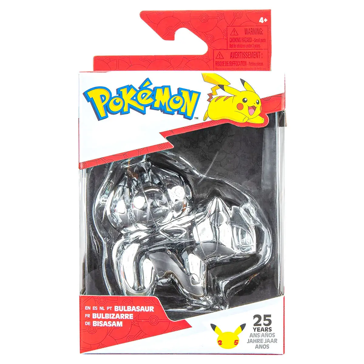 Pokémon 25 Years Silver Bulbasaur 3 Inch Figure 1