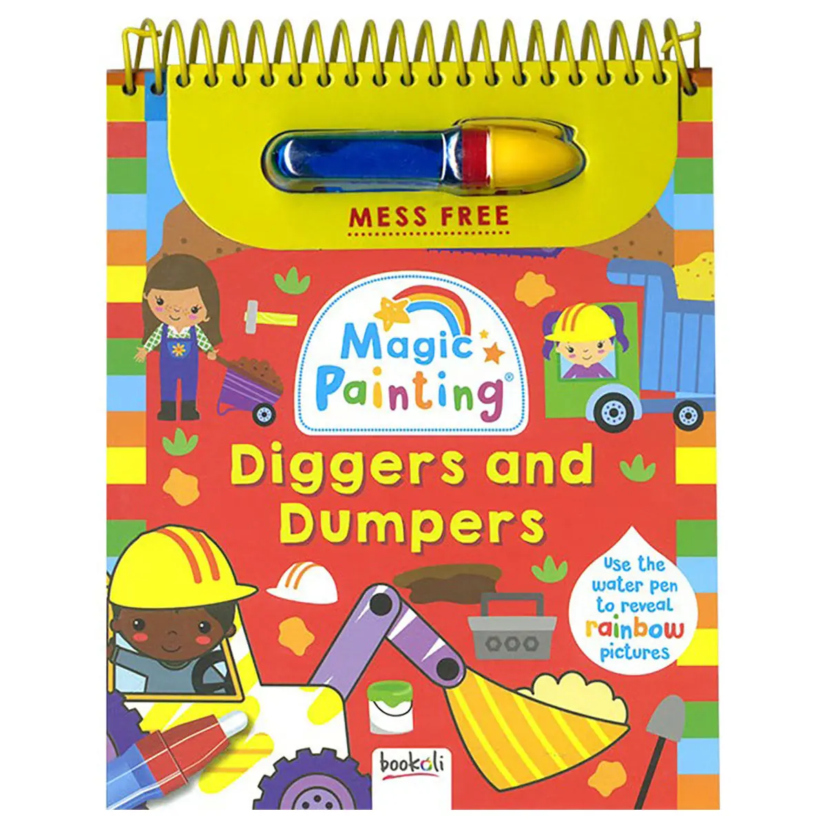 Magic Painting Diggers And Dumpers Colouring Book 1