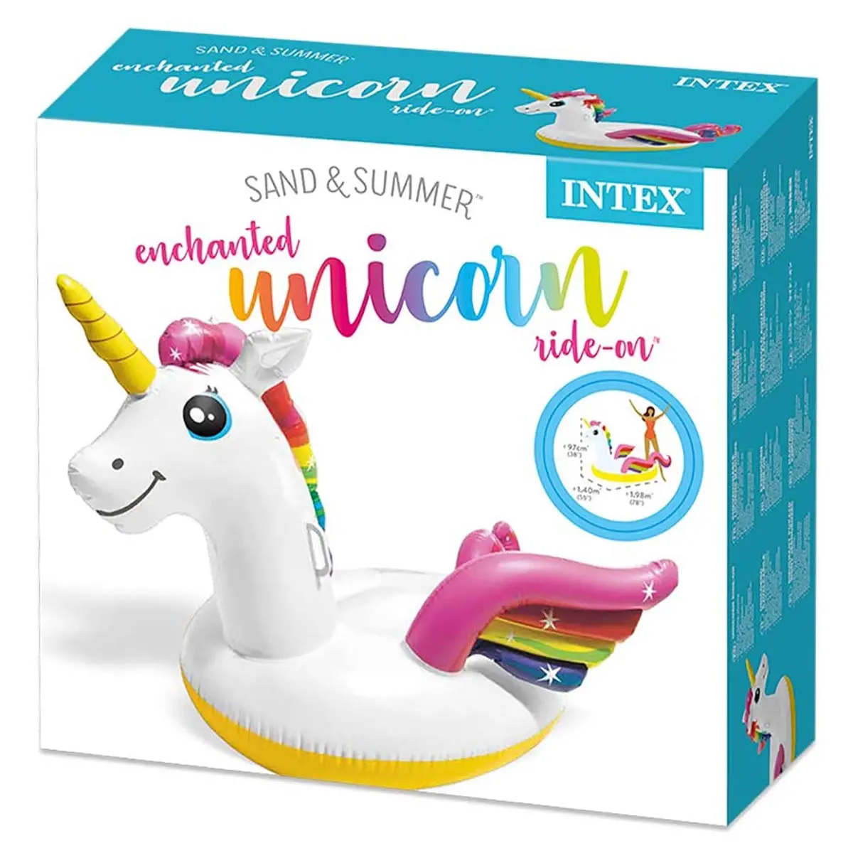 Intex Inflatable Enchanted Unicorn Ride-On 1