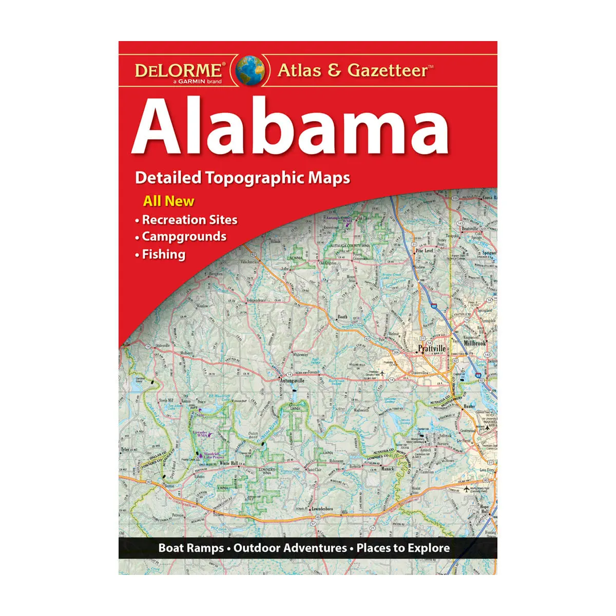 Delorme® Atlas & Gazetteer Paper Maps Alabama 1