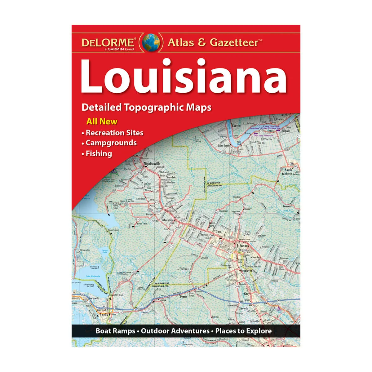 Delorme® Atlas & Gazetteer Paper Maps Louisiana 1