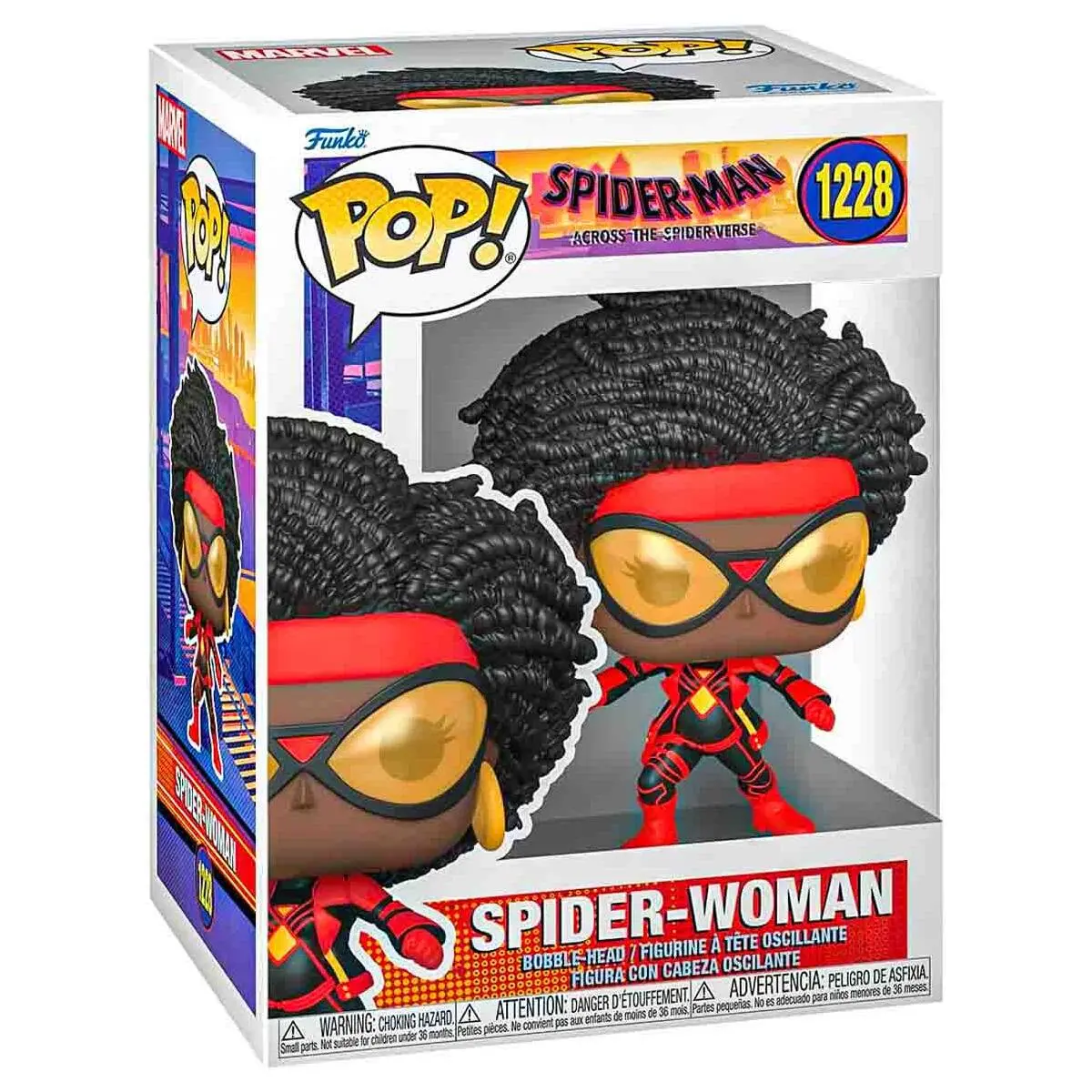 Funko Pop! Spider-Man: Across The Spider-Verse: Spider-Woman Bobble-Head Figure #1228 1