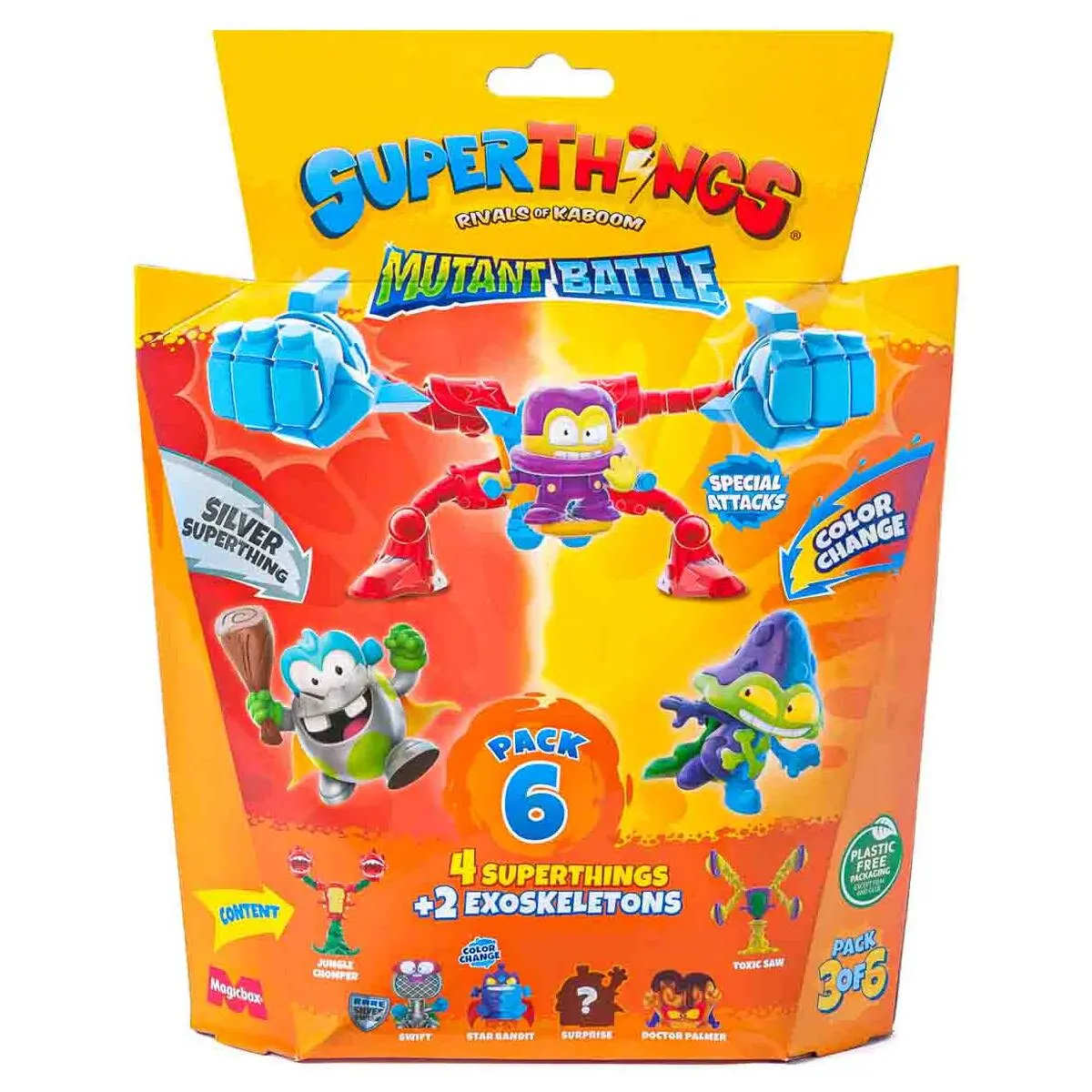 Superthings Rivals Of Kaboom Mutant Battle Figures 6 Pack (3/6) 1
