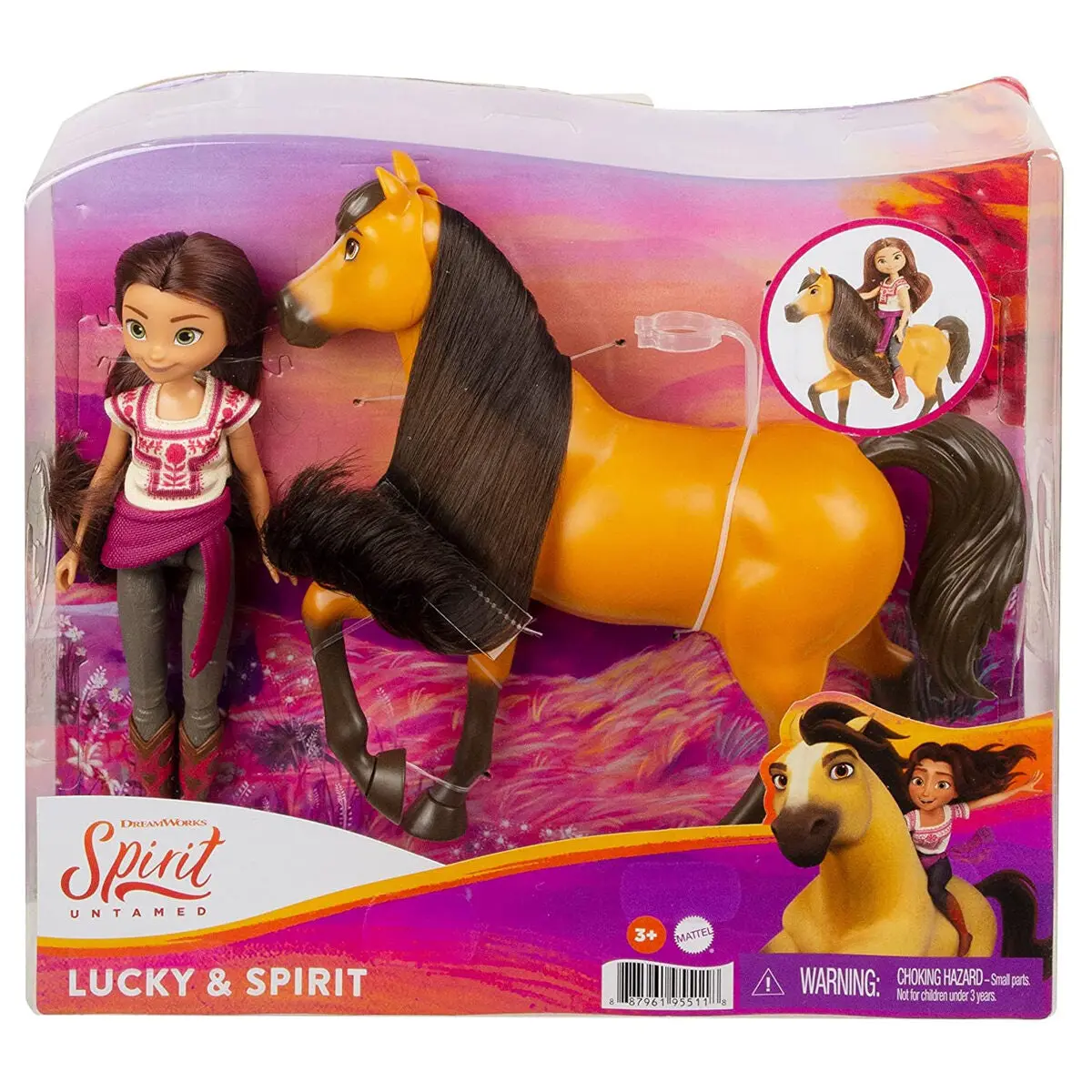 Dreamworks Spirit Untamed Lucky & Spirit Figures 1