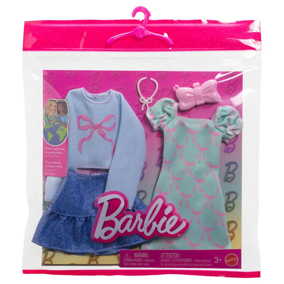 Barbie Fashion Bow Outfit (2 Pack) 1