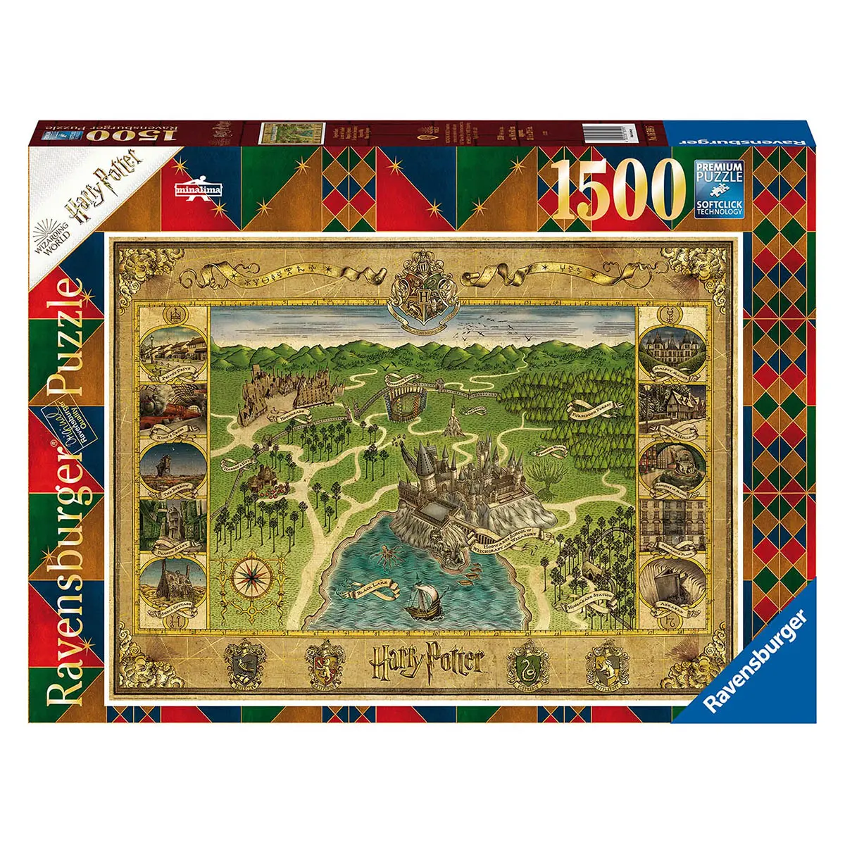 Ravensburger Harry Potter Hogwarts Map 1500 Piece Puzzle 1