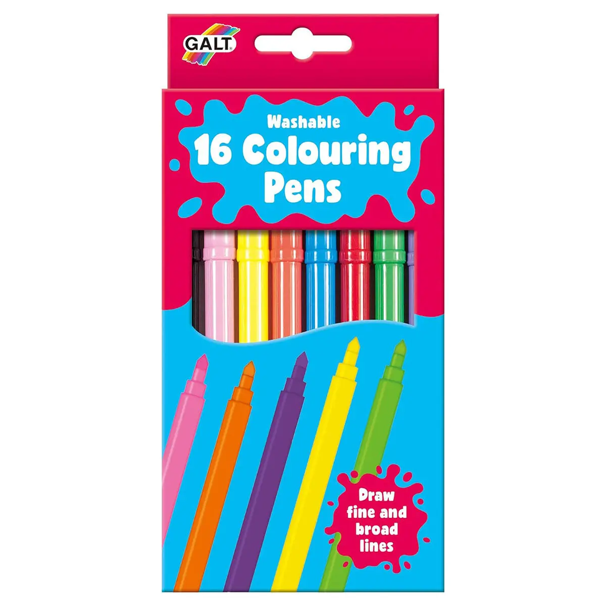 Galt Washable Colouring Pens (16 Pack) 1