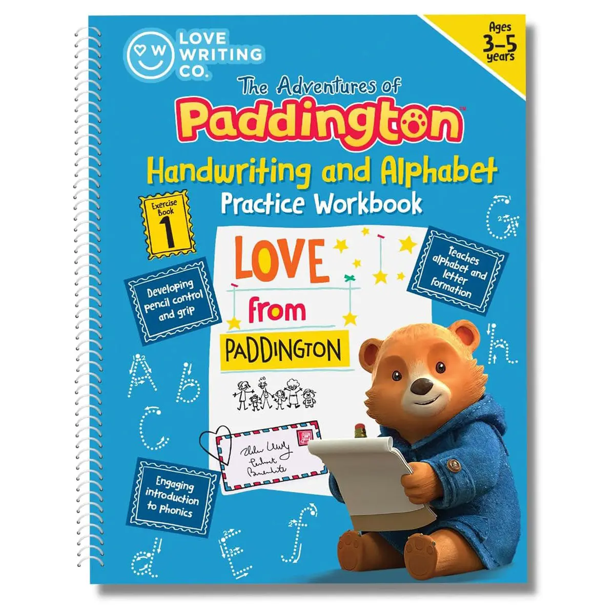 Love Writing Co. Paddington Handwriting And Alphabet Practice Workbook 1