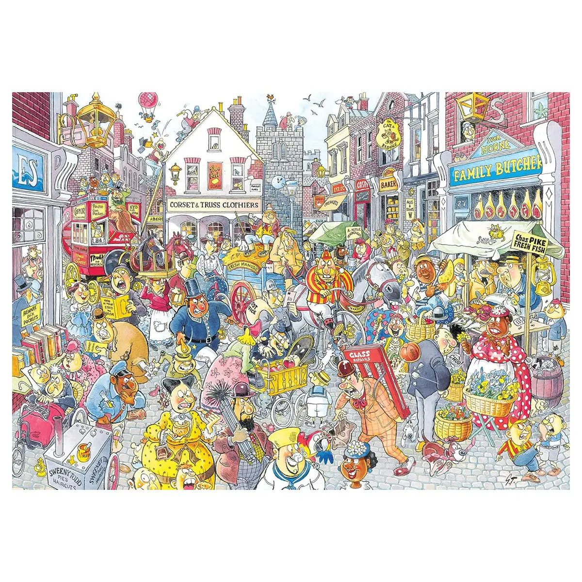 Wasgij Destiny Retro 10 High Street Hassle! 1000 Piece Jigsaw Puzzle 2