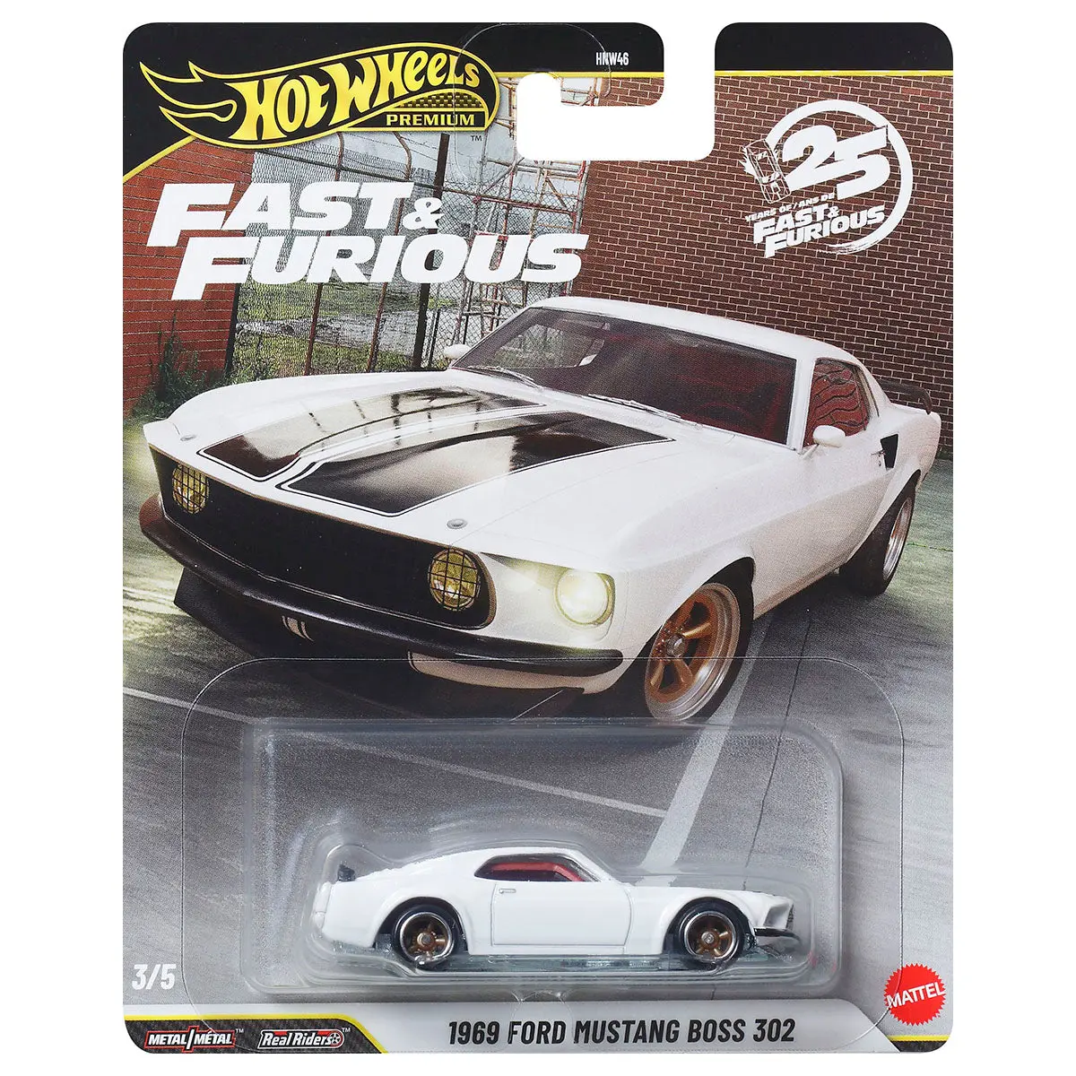 Hot Wheels Fast & Furious 25Th Anniversary 1969 Ford Mustang Boss 302 Car (3/5) 1