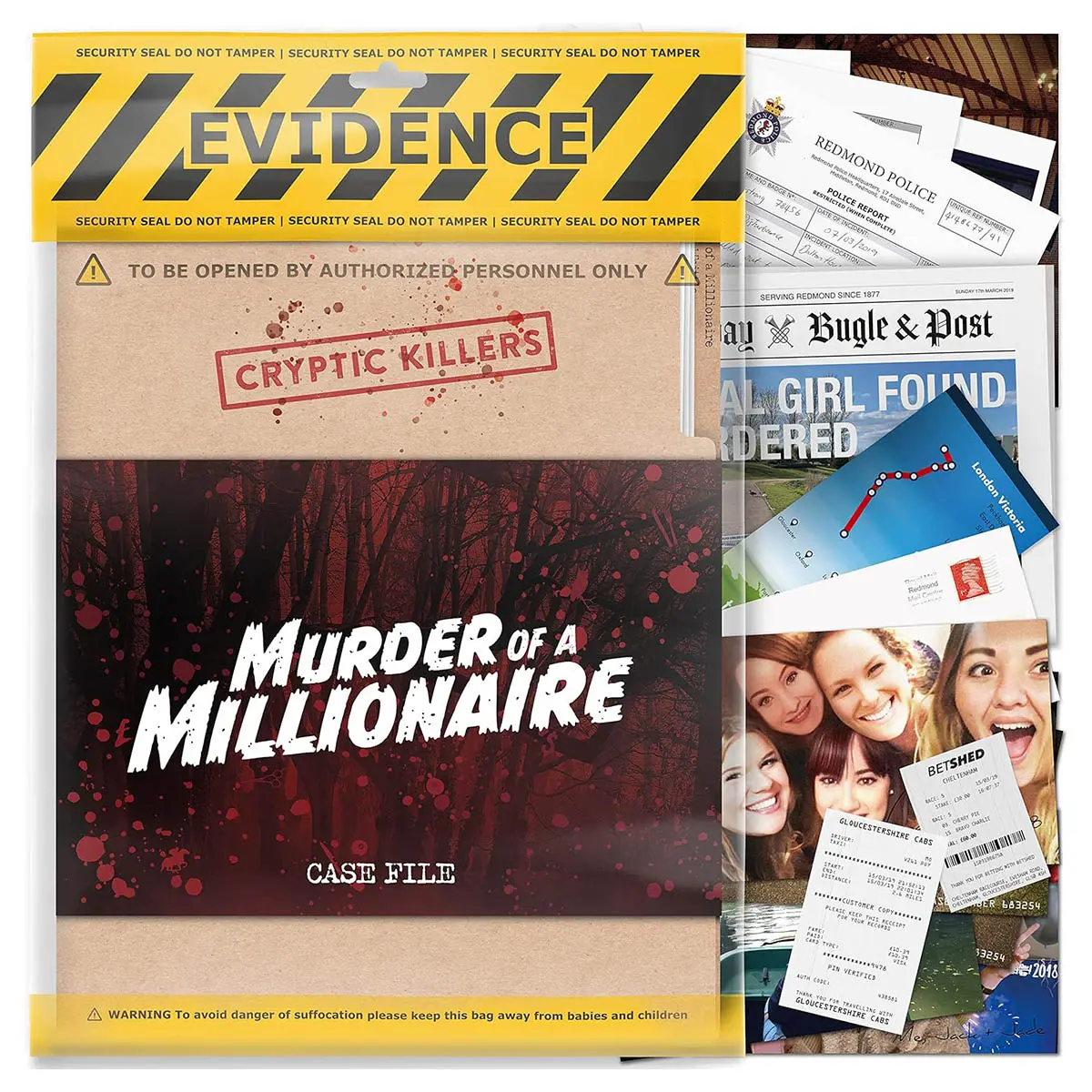 Cryptic Killers: Murder Of A Millionaire File Case Game 1