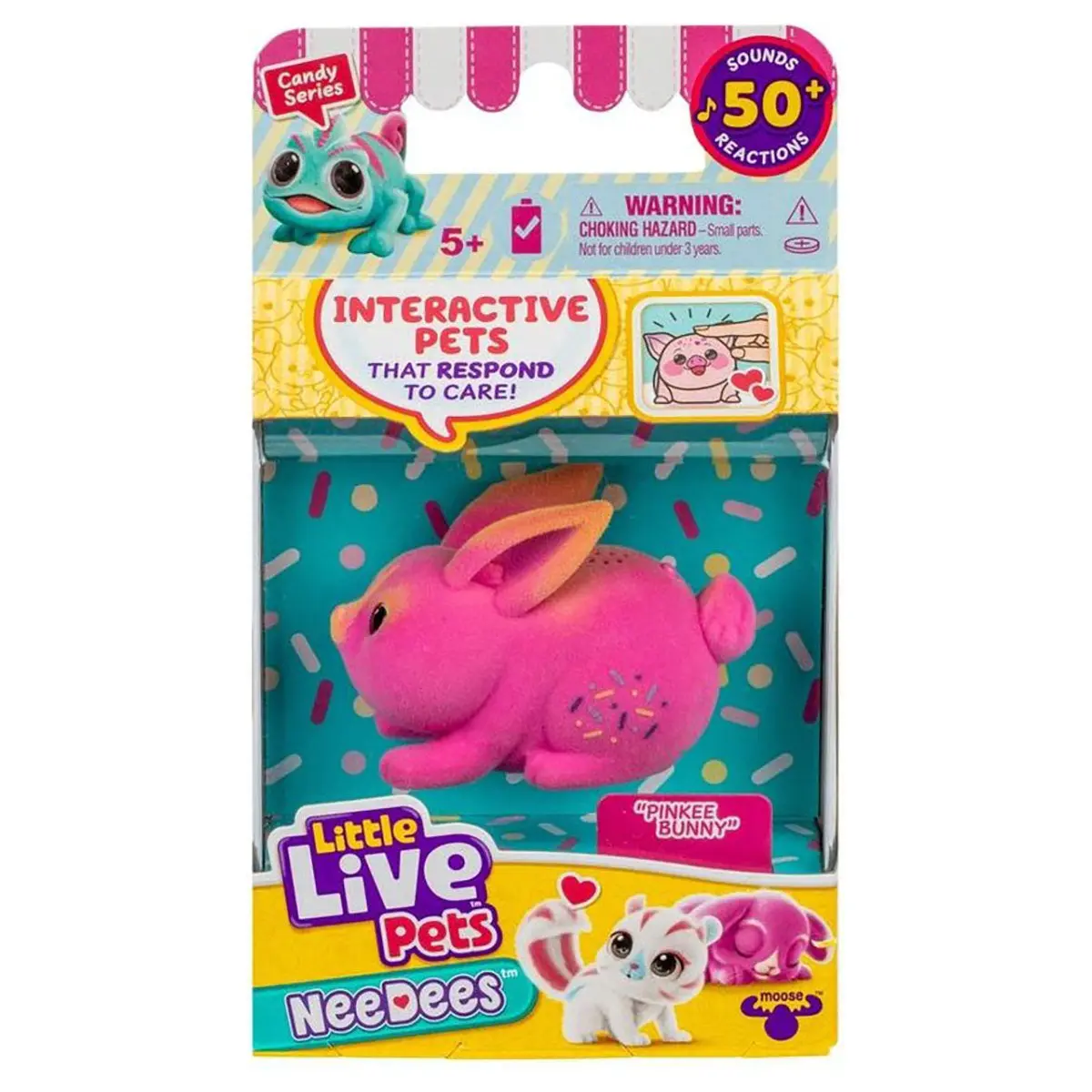 Little Live Pets Needees Candy Series Pinkee Bunny Interactive Pet 1