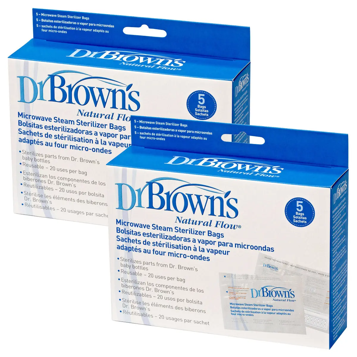 Dr Brown's Options Microwave Sterilise Bags (Pack Of 10) 1