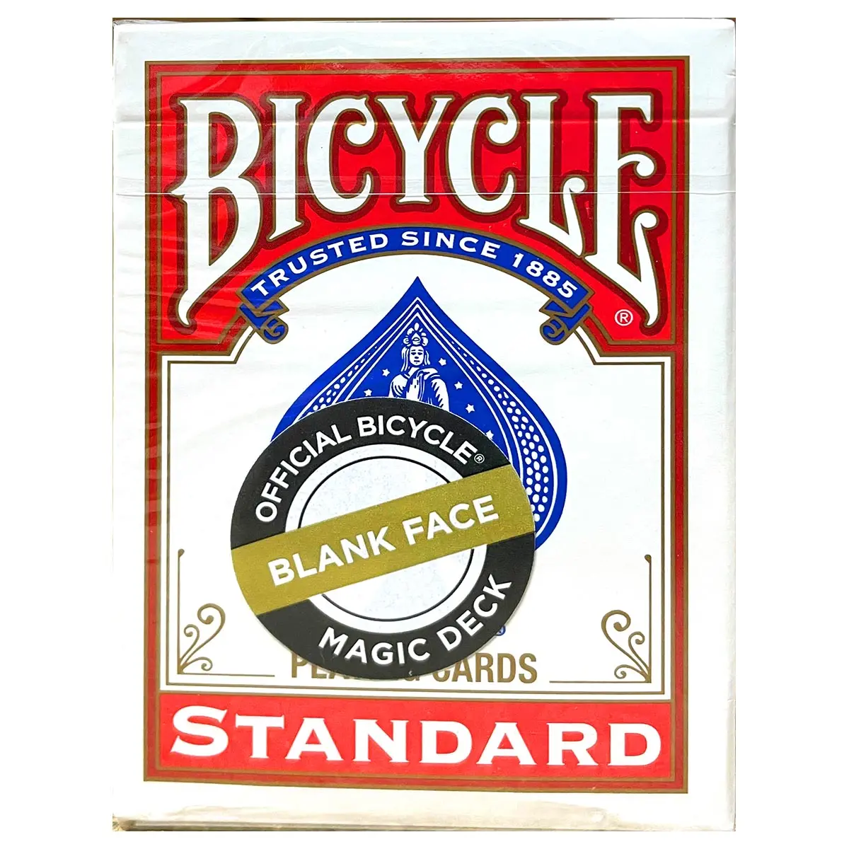 Bicycle Blank Face Magic Deck Standard Playing Cards Red 1