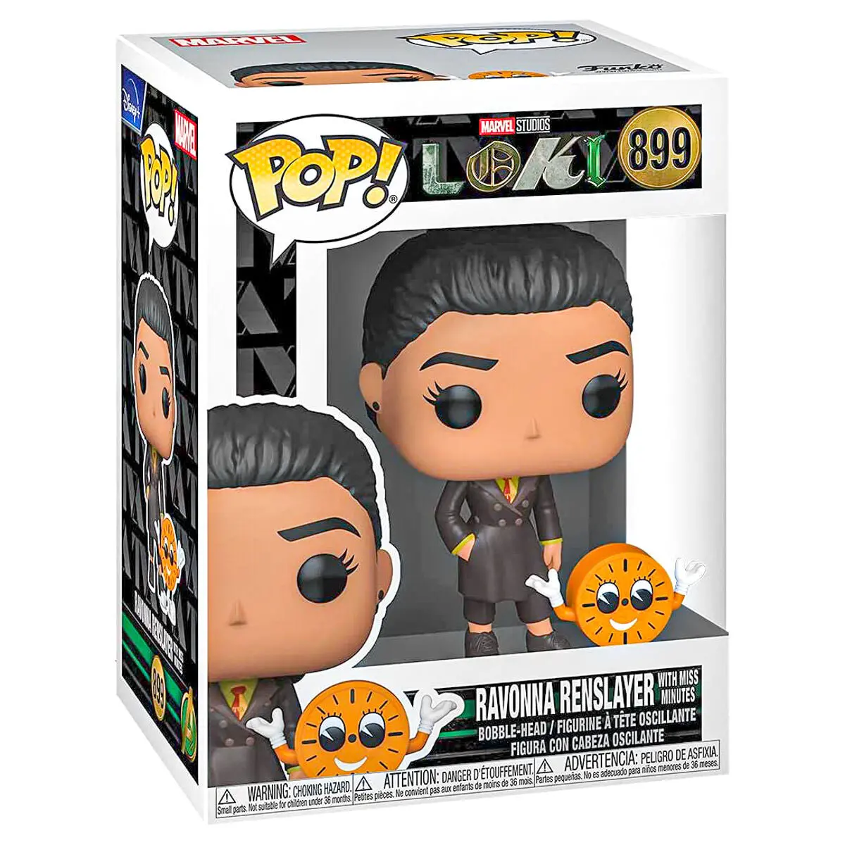 Funko Pop! Marvel Loki Ravonna Renslayer With Miss Minutes Bobble-Head Figure #899 1