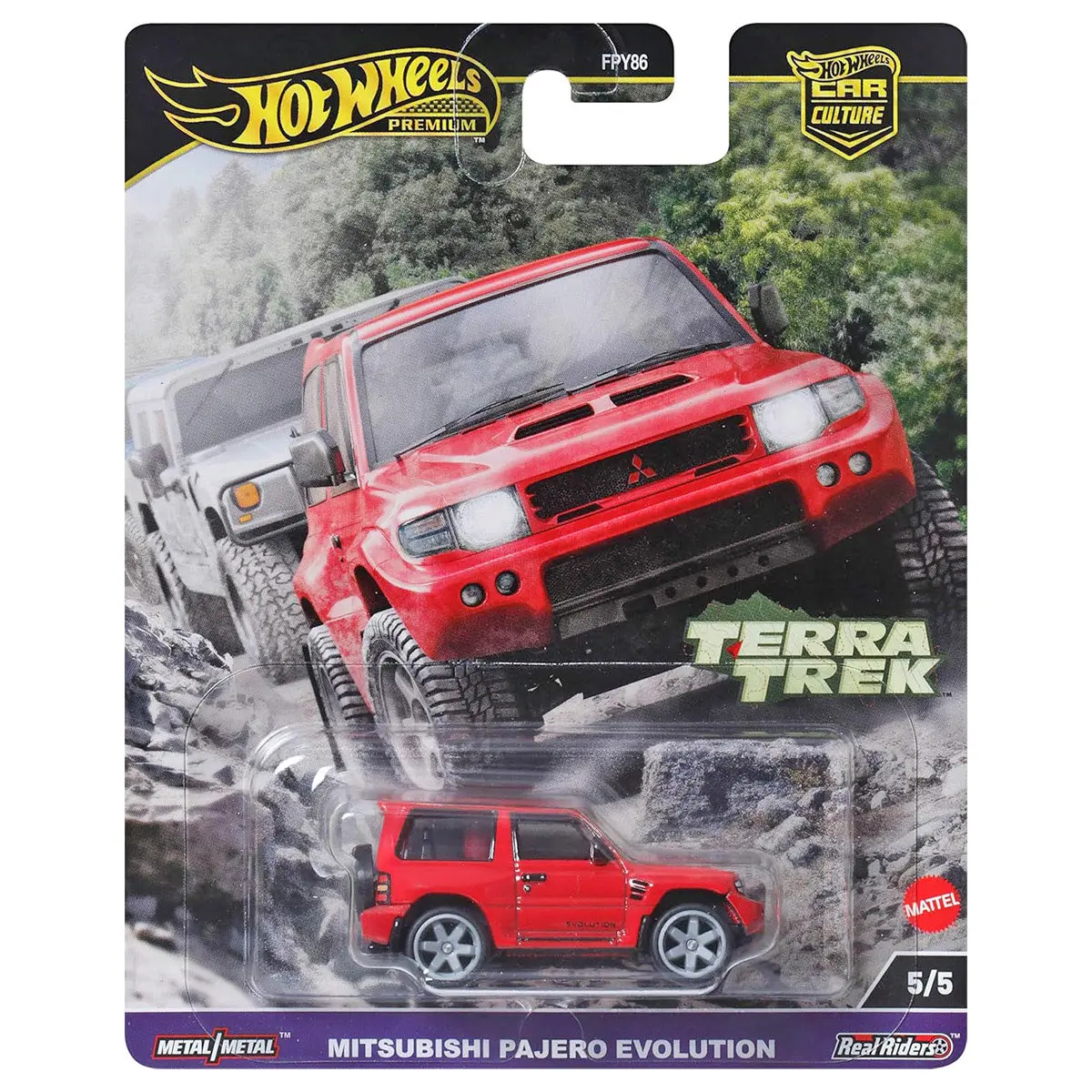 Hot Wheels Premium Car Culture Terra Trek: Mitsubishi Pajero Evolution Car (5/5) 1