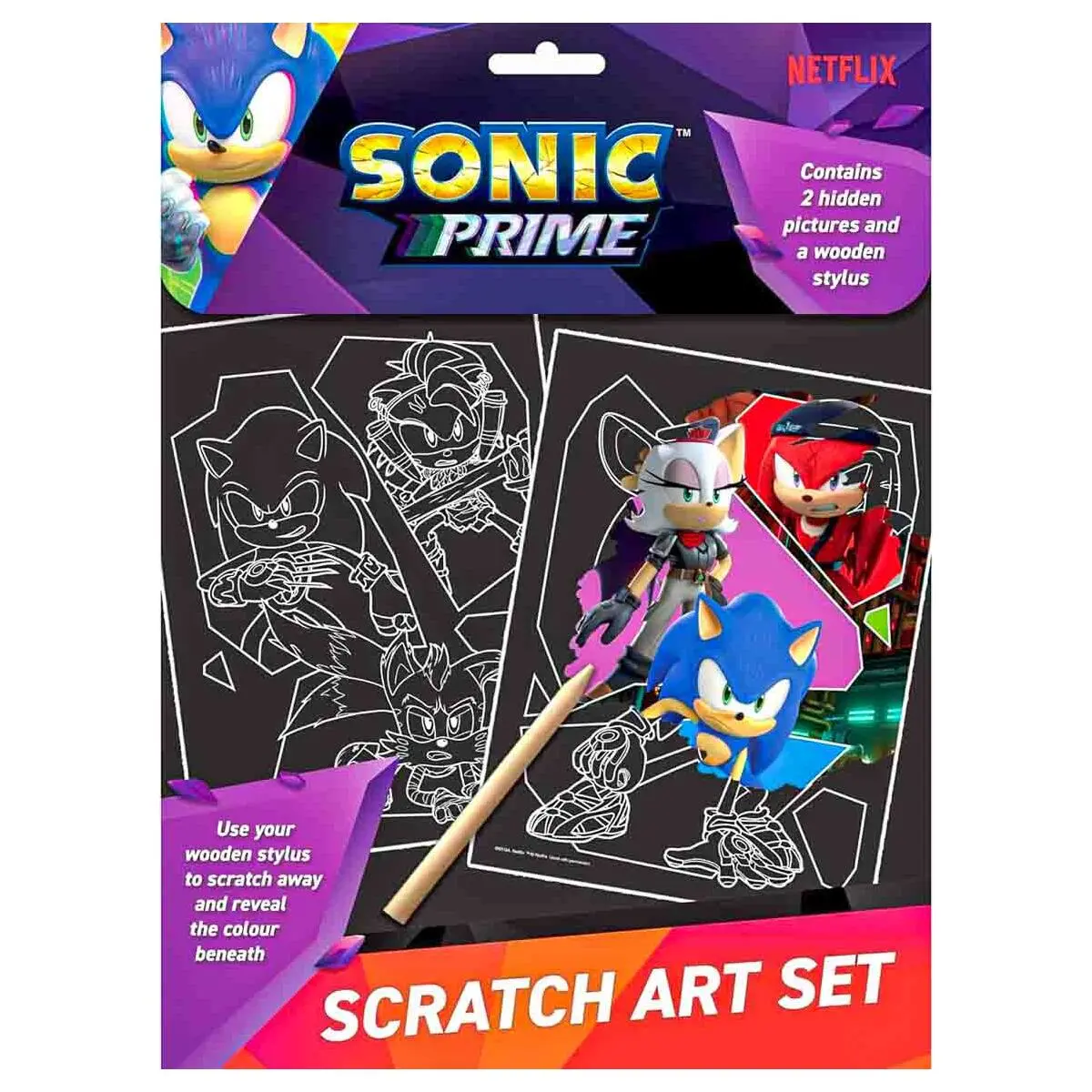 Sonic Prime Scratch Art Set 1