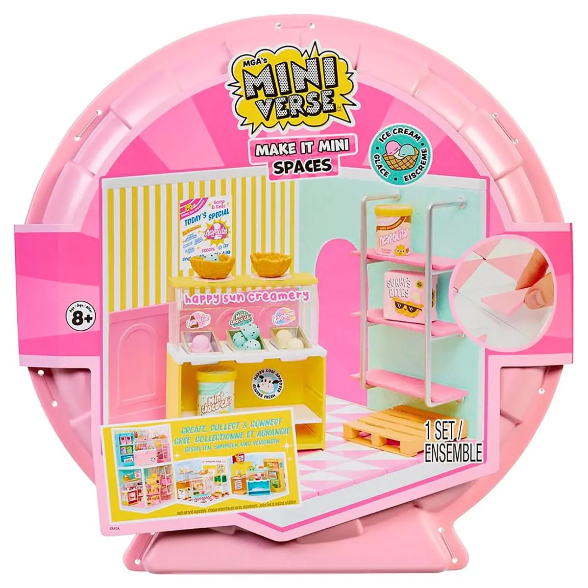 Mga's Miniverse Make It Mini Spaces Ice Cream Playset 1