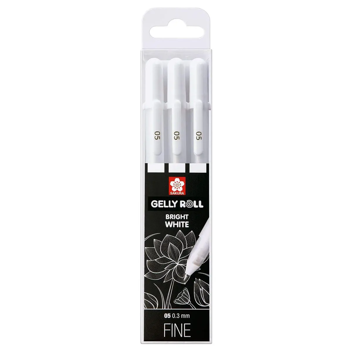 Sakura Gelly Roll Set Bright White Fine 3 Pens 1