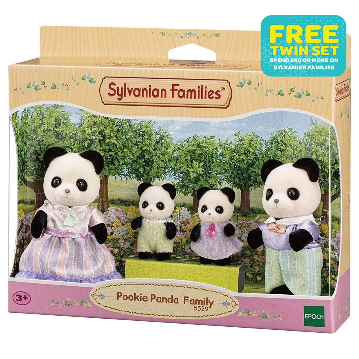 Sylvanian Familes: Pookie Panda Family Figures (4 Pack) 1