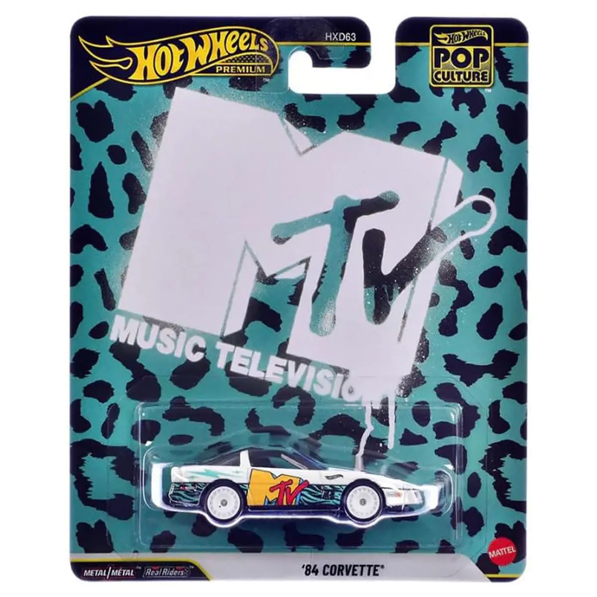 Hot Wheels Mtv Pop Culture '84 Corvette Die Cast Car 1