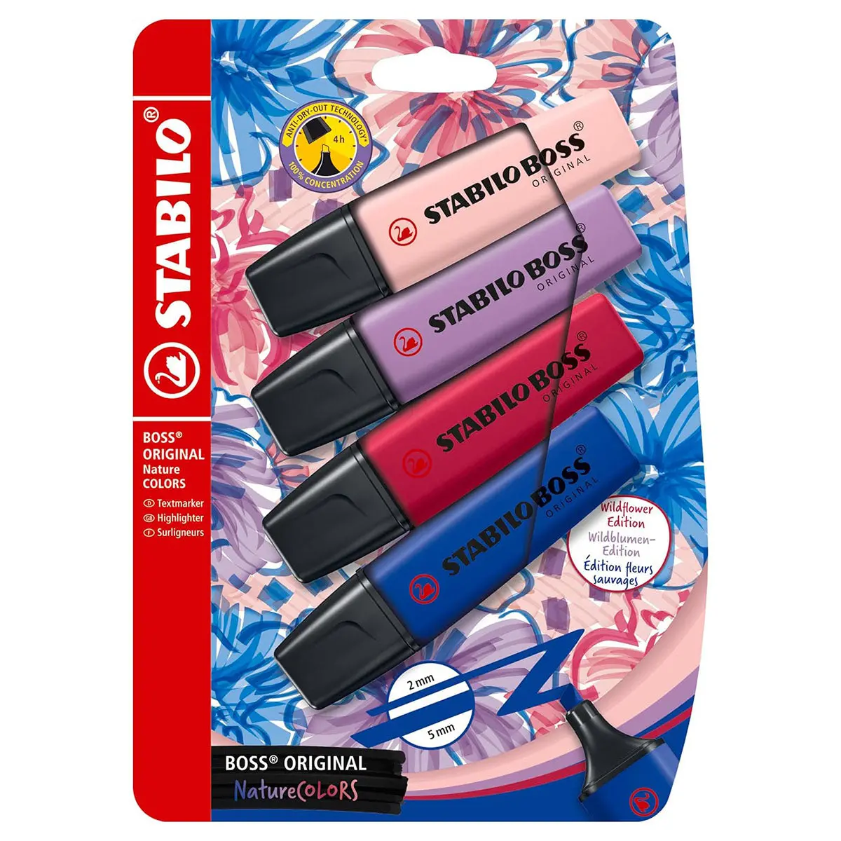 Stabilo Boss Original Naturecolors Wildflower Edition Highlighter (4 Pack) 1