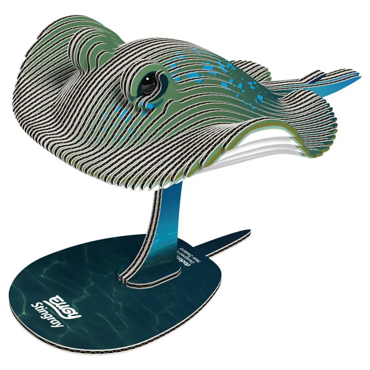 Eugy Stingray 3D Cardboard Model Kit 1