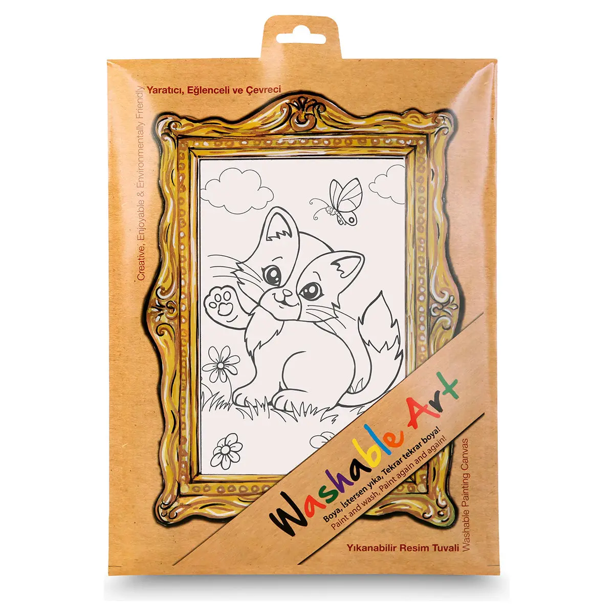 Washable Art Cat Colouring Protective Mat 1