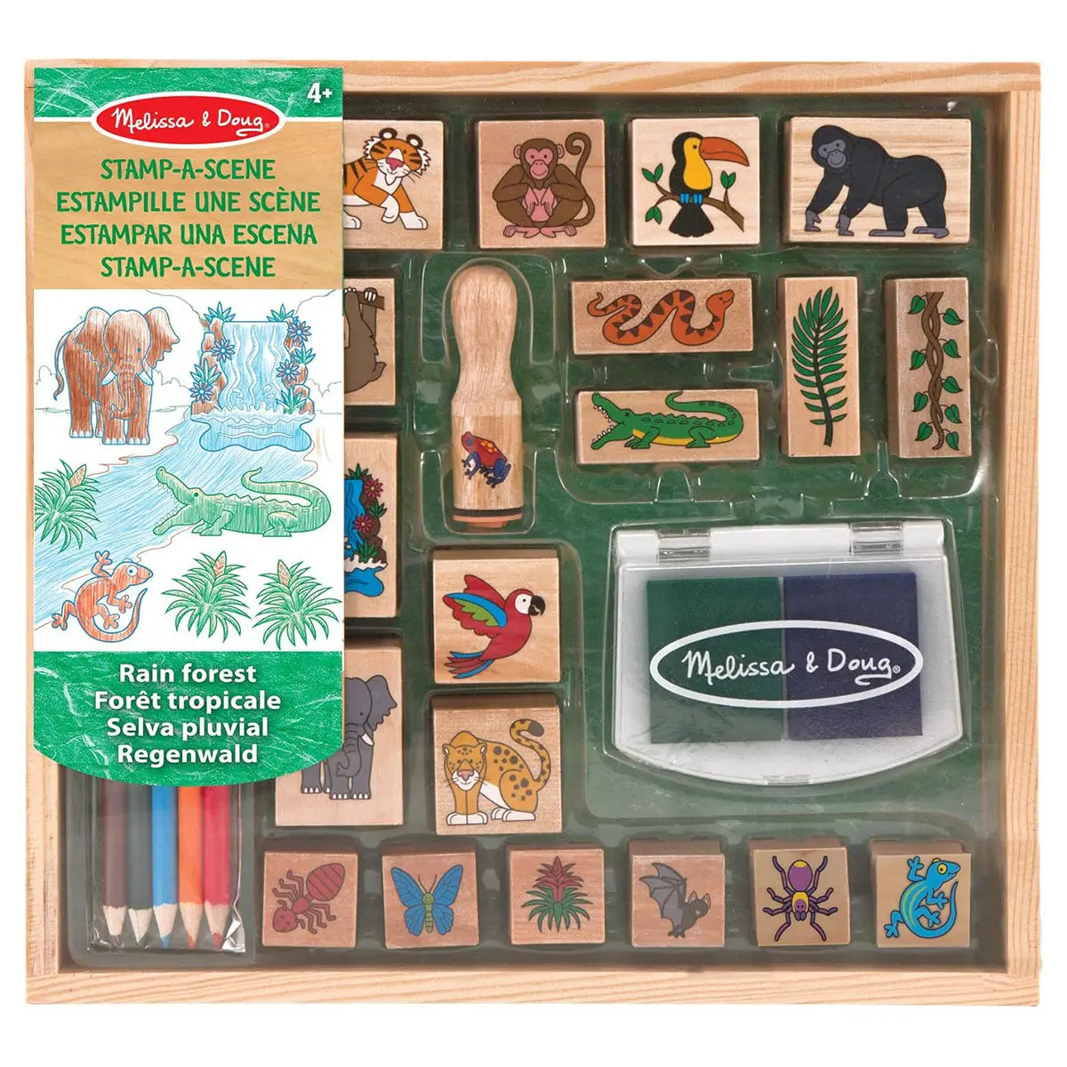 Melissa & Doug Stamp-A-Scene: Rain Forest Set 1