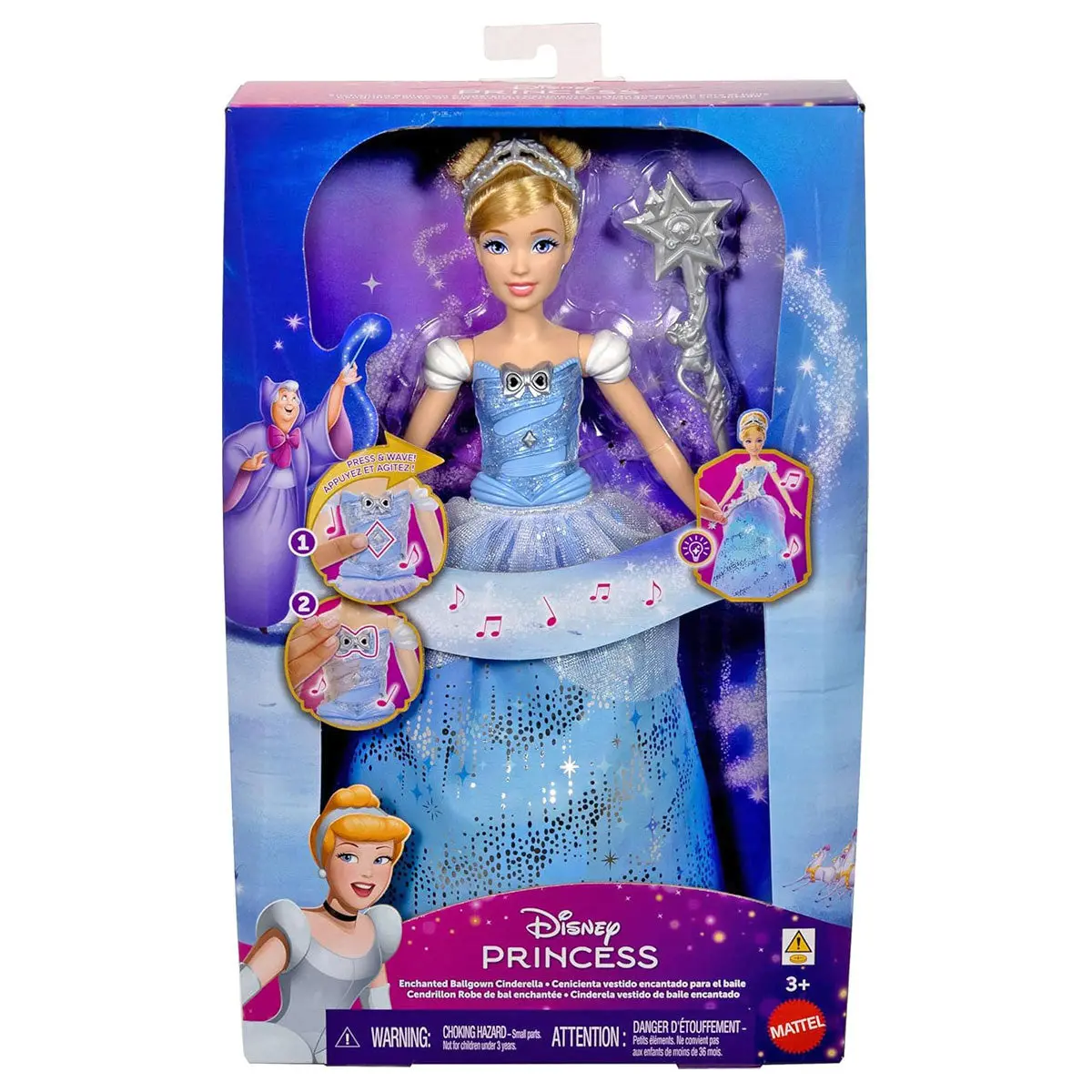 Disney Princess: Enchanted Ballgown Cinderella Fashion Doll 1