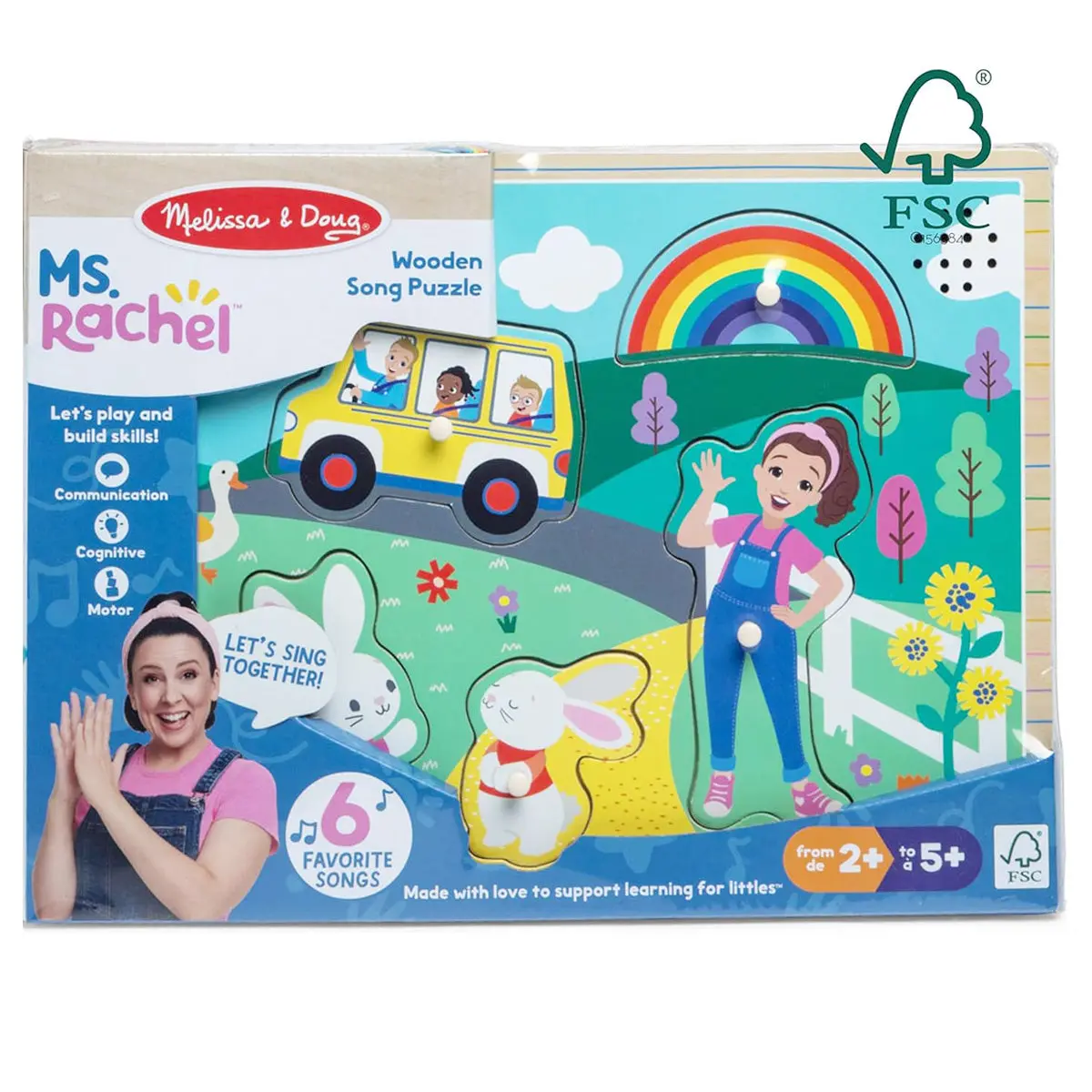 Melissa & Doug Ms. Rachel Wooden Song Puzzle 1