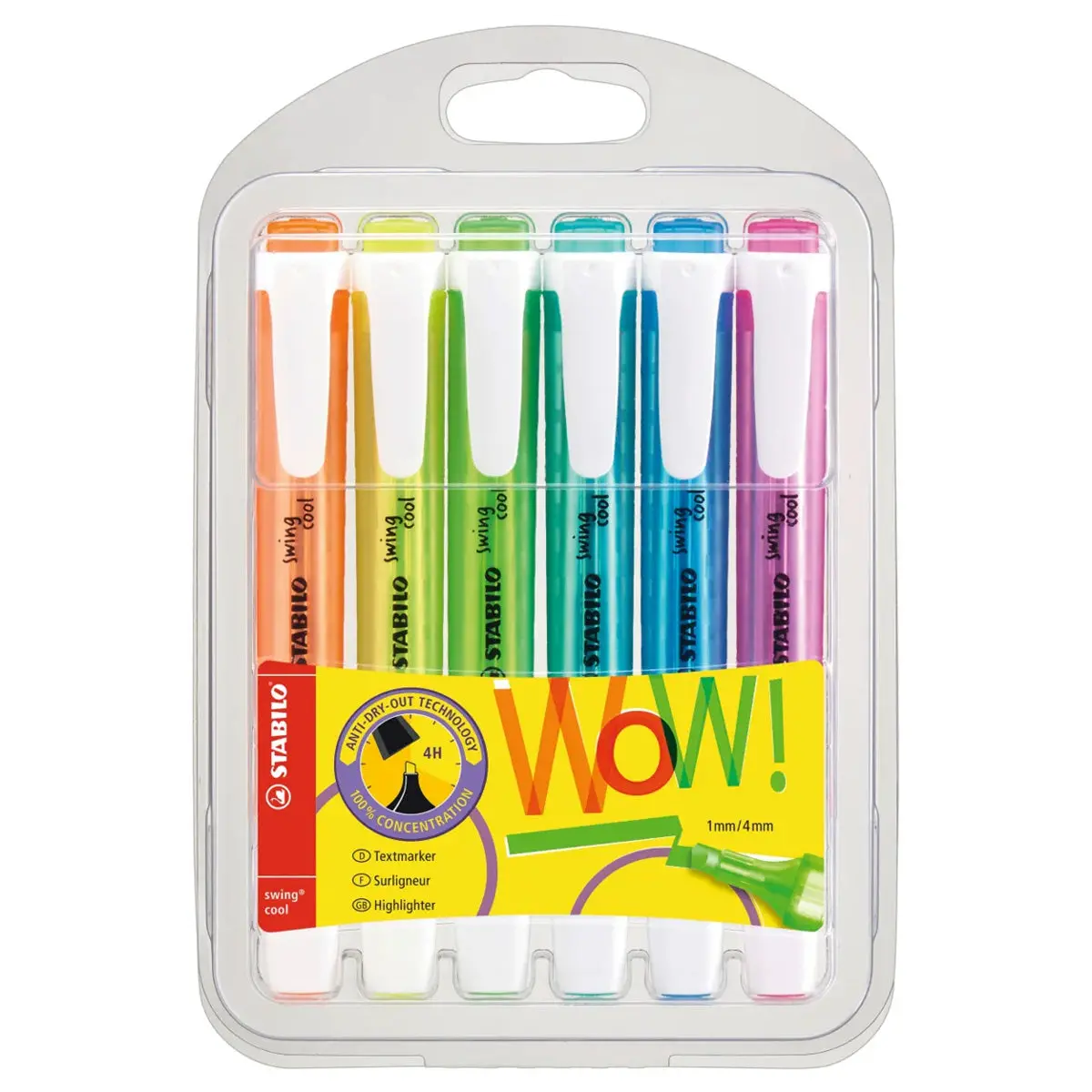 Stabilo Swing Cool Highlighters (6 Pack) 1