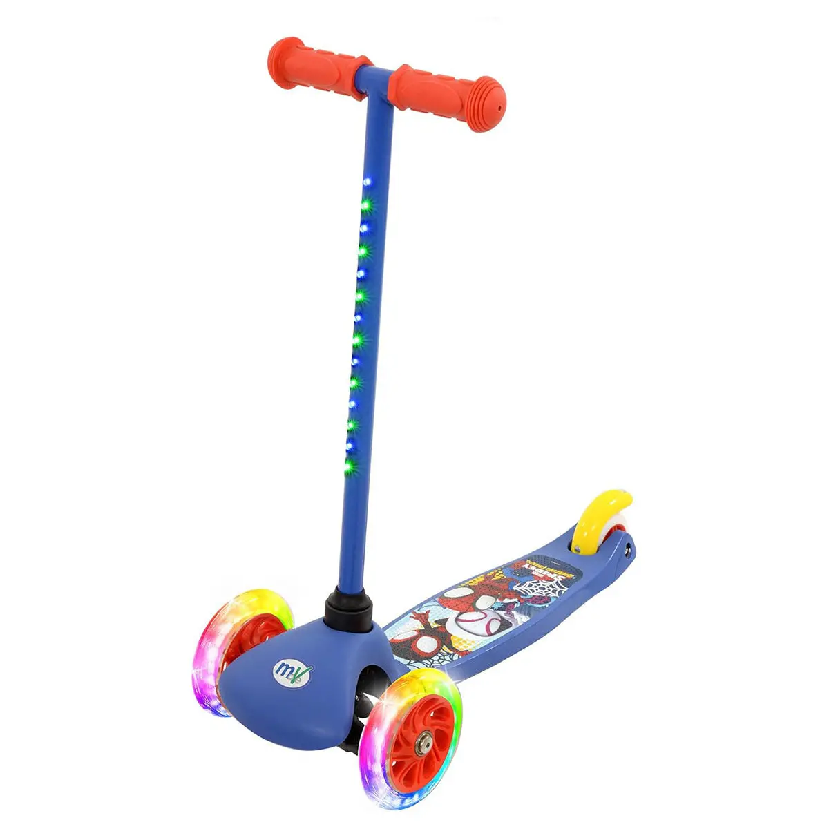 Marvel Spidey & His Amazing Friends Tilt 'N' Glo Scooter 1