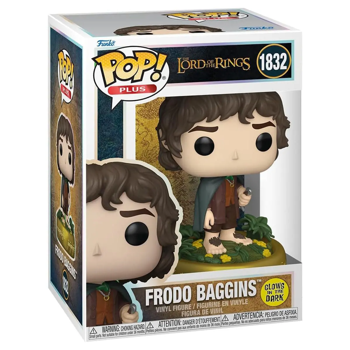 Funko Pop! Plus: The Lord Of The Rings: Frodo Baggins (Glow In The Dark) Vinyl Figure #1832 1