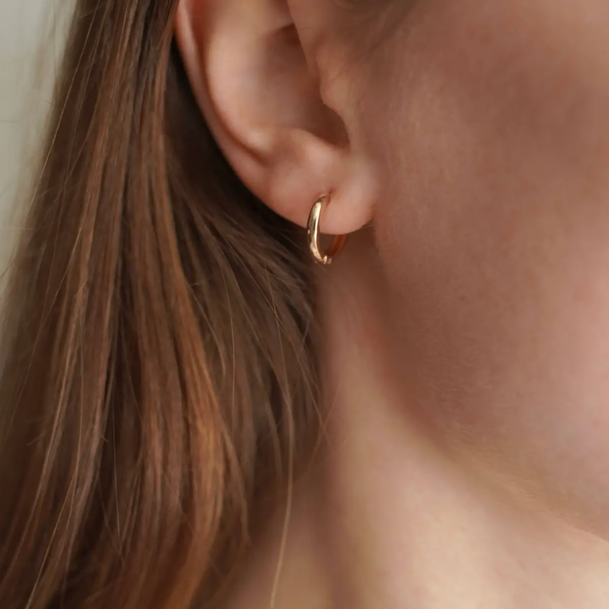 Victoire Collection - Gold Plated Mini Hoop Earrings: Gold Plated 2