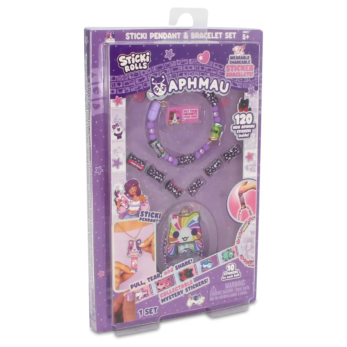 Sticki Rolls Aphmau Pendant & Bracelet Set 1